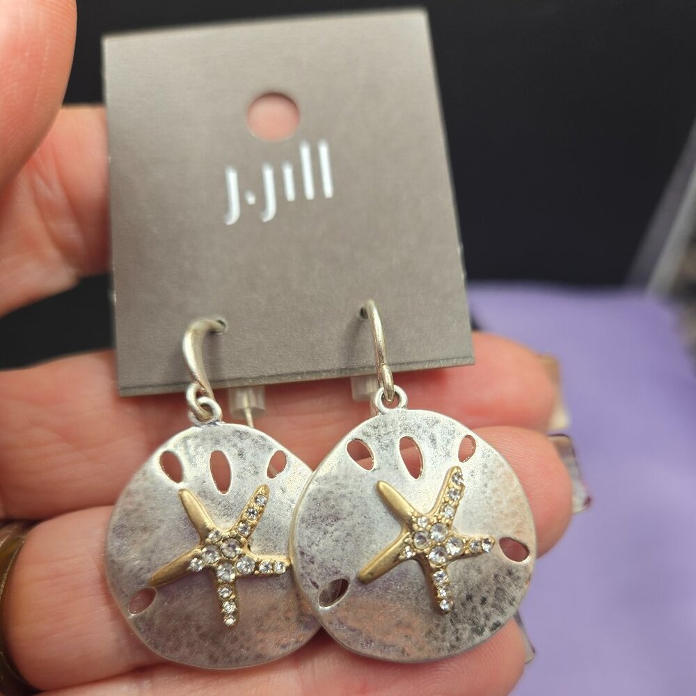 Vintage Riptide Sand Dollar Starfish Earrings